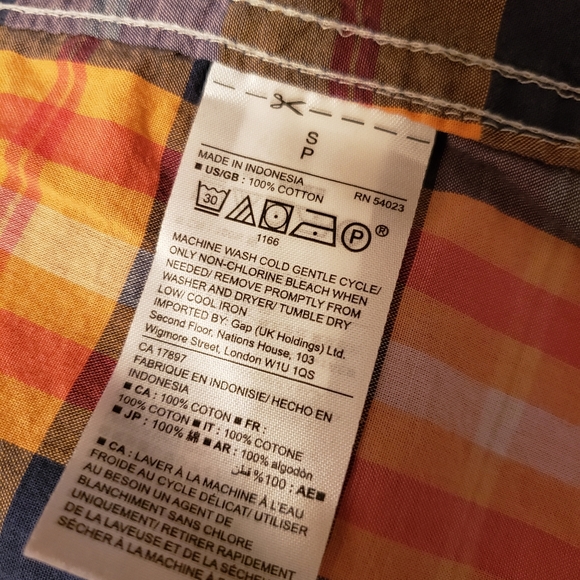 Gap Boyfriend Fit Flannel Plaid Button Down Shirt - Picture 5 of 6